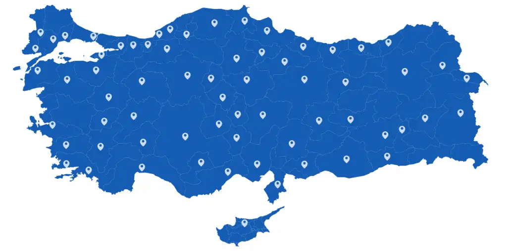 Hızlı Kiralama Bölgeleri